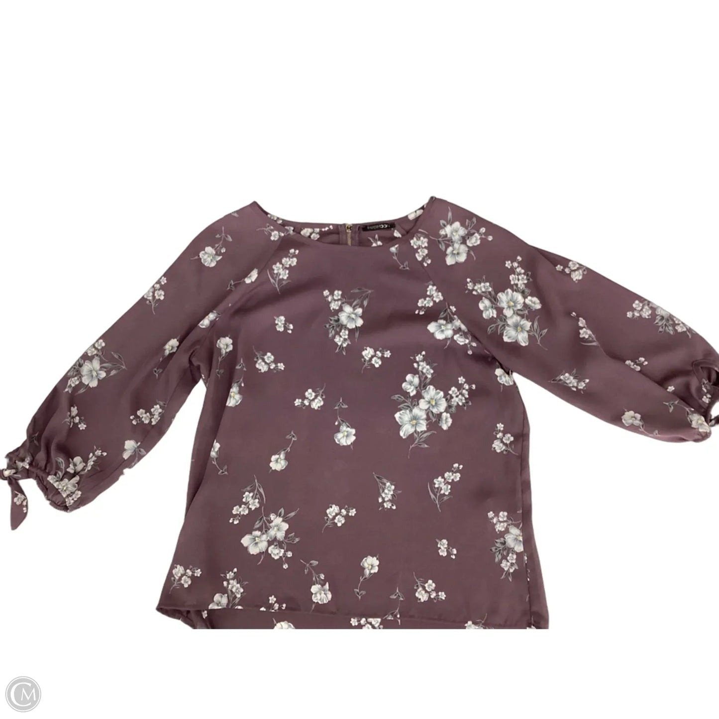 Blouse 3/4 Sleeve By Papermoon In Purple, Size: S