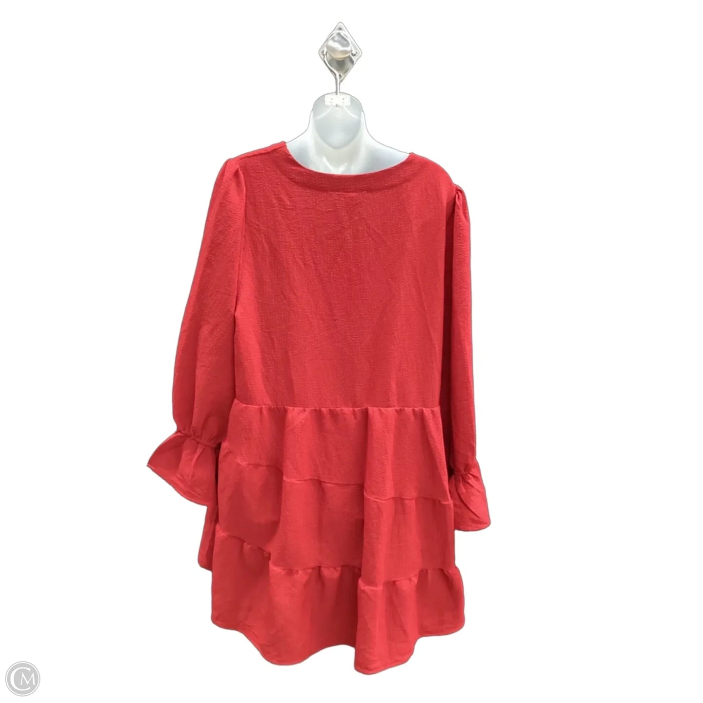 Dress Casual Short By Lovestitch In Red, Size: 1x