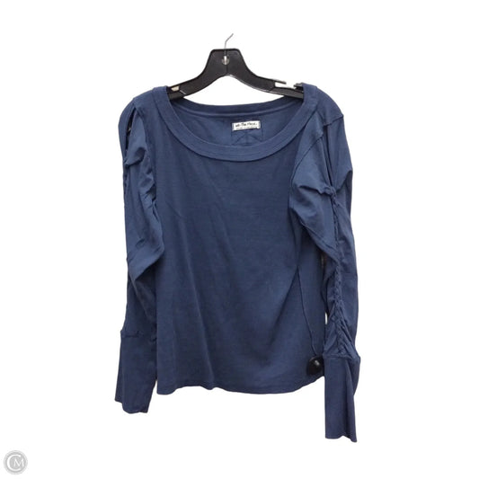 Top Long Sleeve By We The Free In Navy, Size: Xl