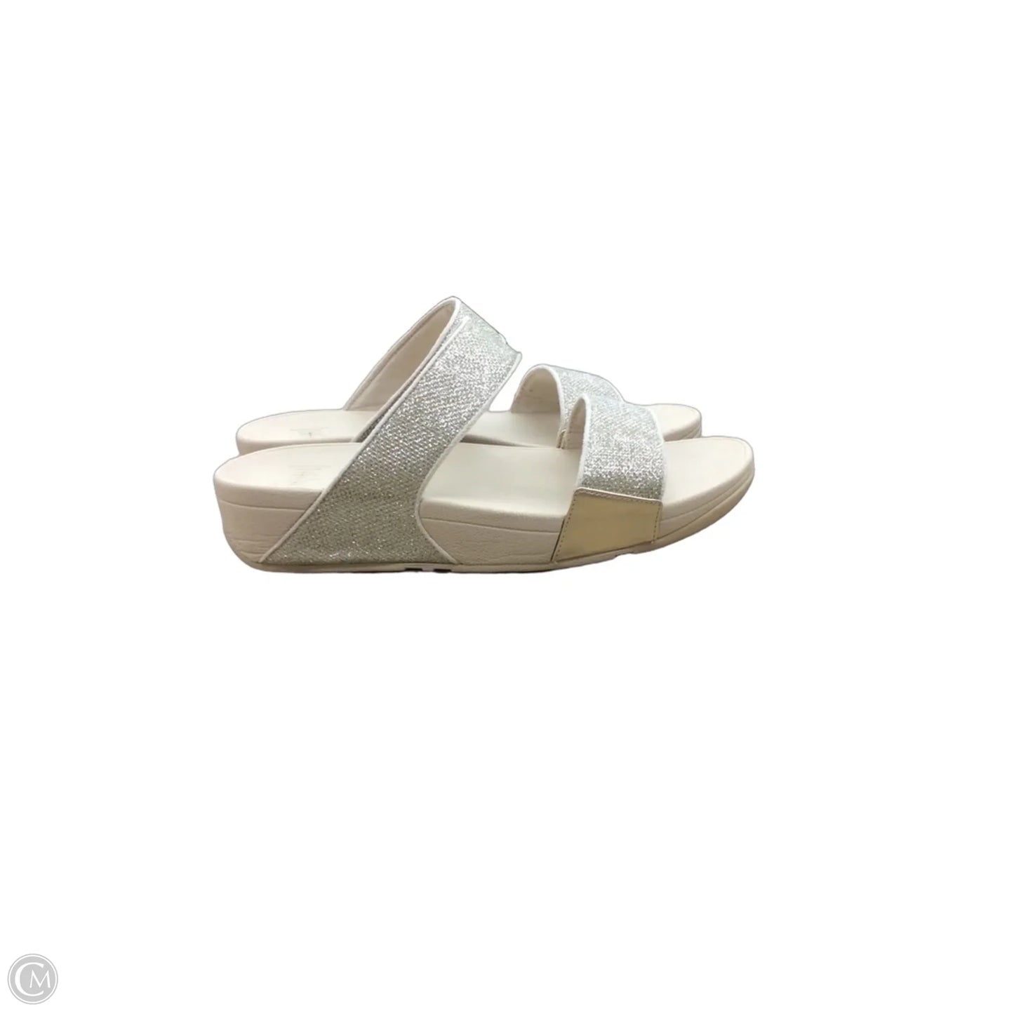 Sandals Heels Wedge By Fitflop In Beige, Size: 9