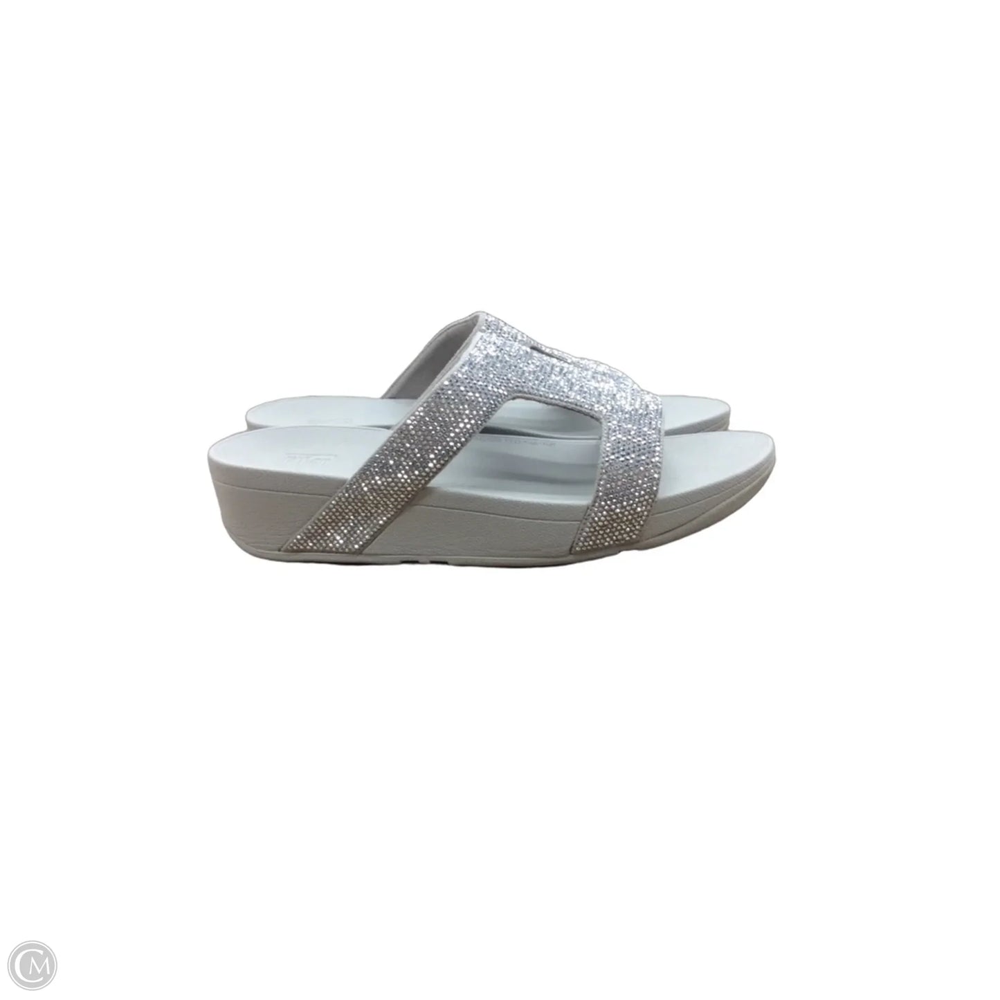 Sandals Heels Wedge By Fitflop In Grey, Size: 9