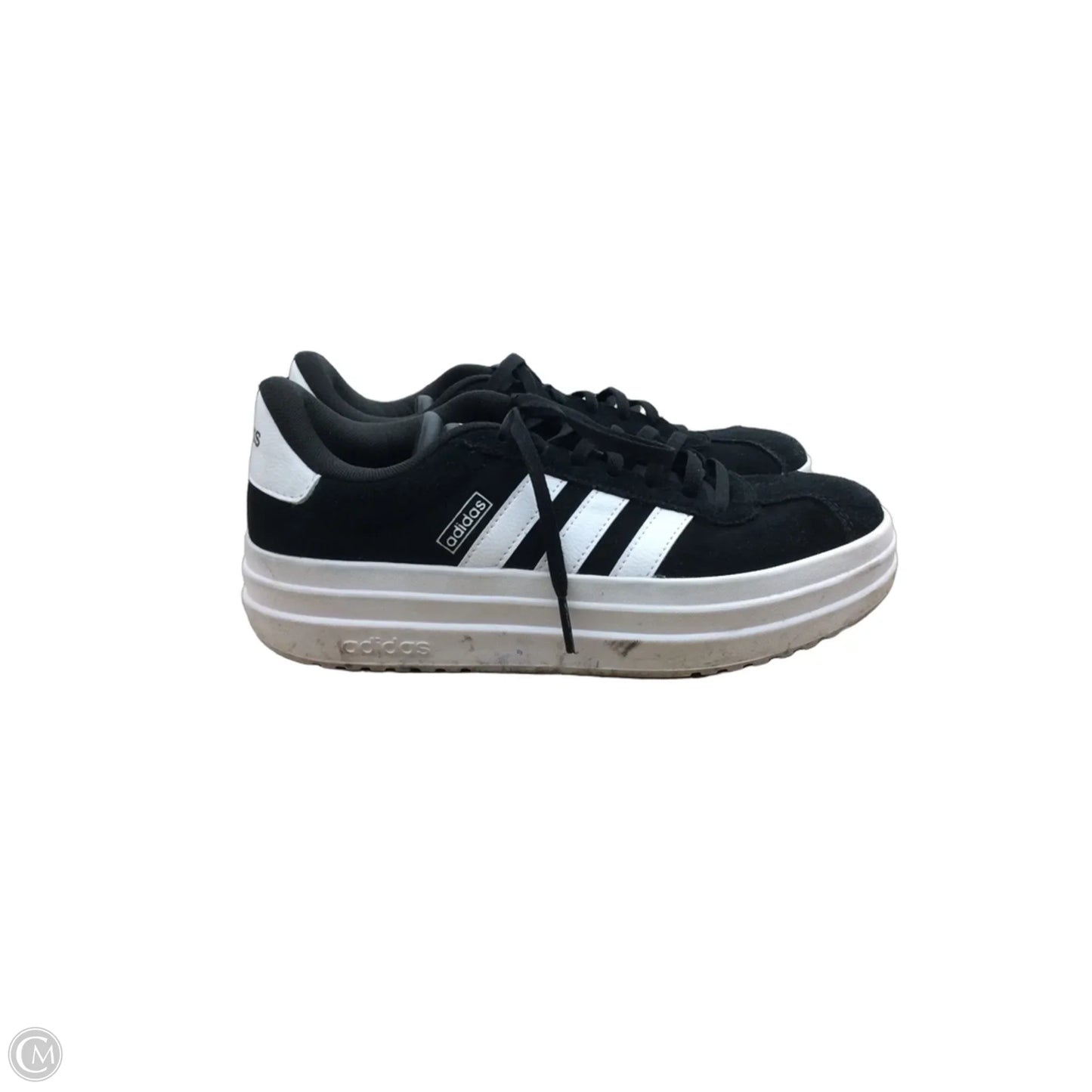 Shoes Sneakers Platform By Adidas In Black & White, Size: 7.5