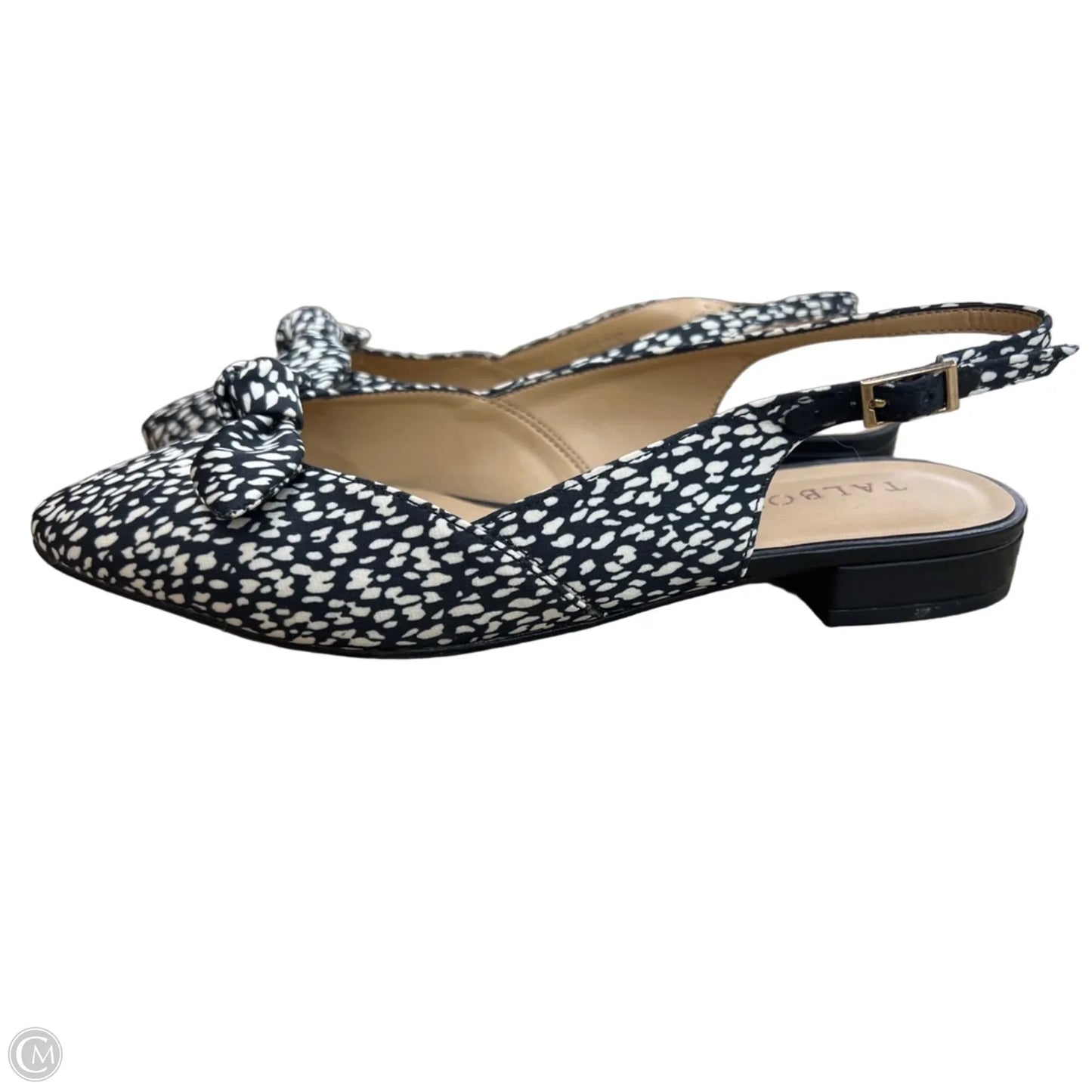 Shoes Flats By Talbots In Black & White, Size: 7