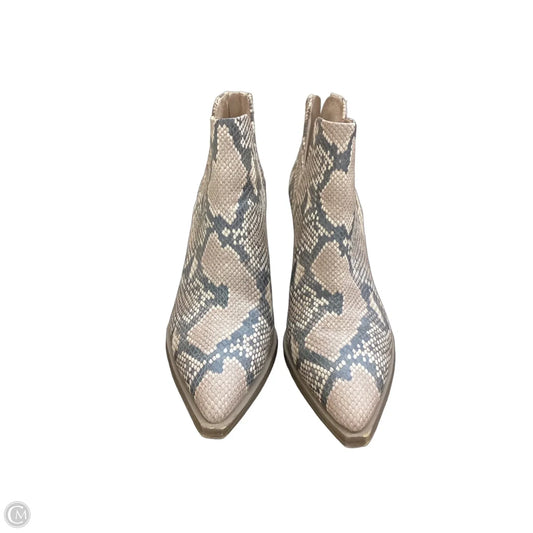 Boots Ankle Heels By Vince Camuto In Snakeskin Print, Size: 9.5