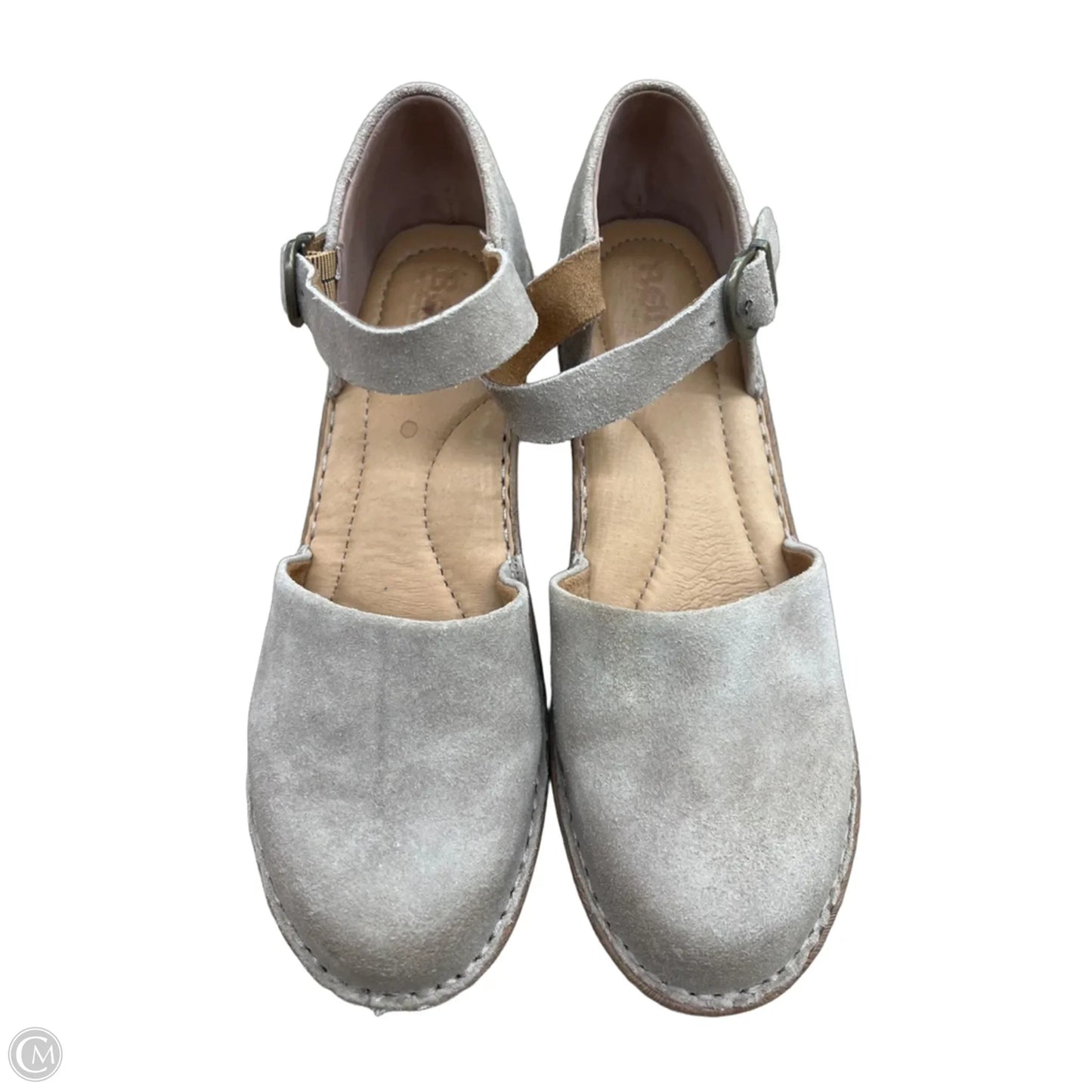 Shoes Heels Wedge By Born In Taupe, Size: 7