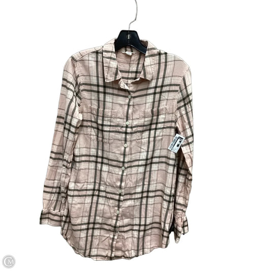 Top Long Sleeve By Caslon In Peach, Size: Xs