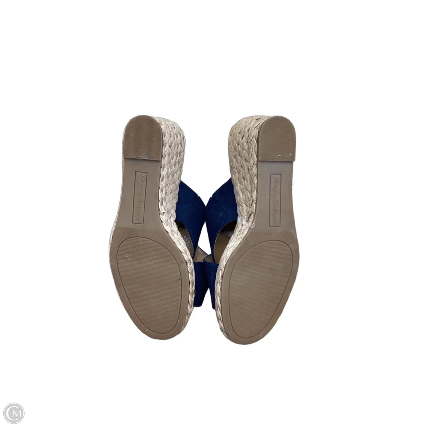 Sandals Heels Wedge By Tommy Bahama In Navy, Size: 7.5