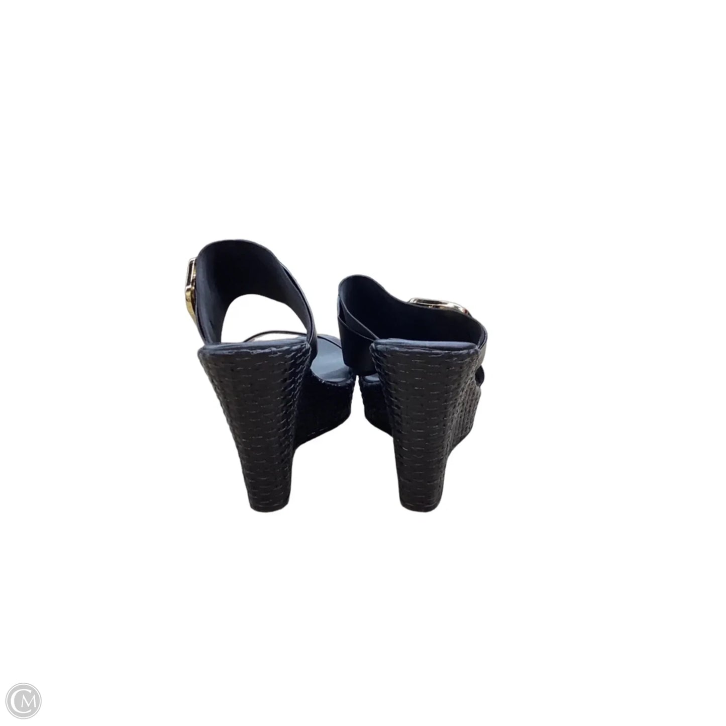 Sandals Heels Wedge By Toscanella In Black, Size: 7.5