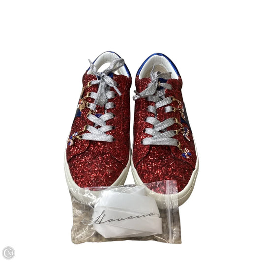 Shoes Sneakers By Vintage Havana In Blue Red & White, Size: 7