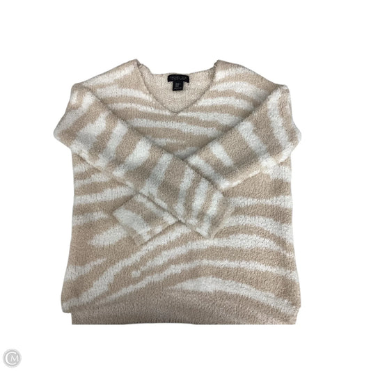 Sweater By Rachel Zoe In Tan & White, Size: Xs