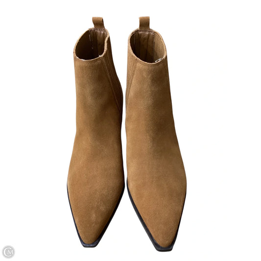 Boots Ankle Heels By Marc Fisher In Tan, Size: 8