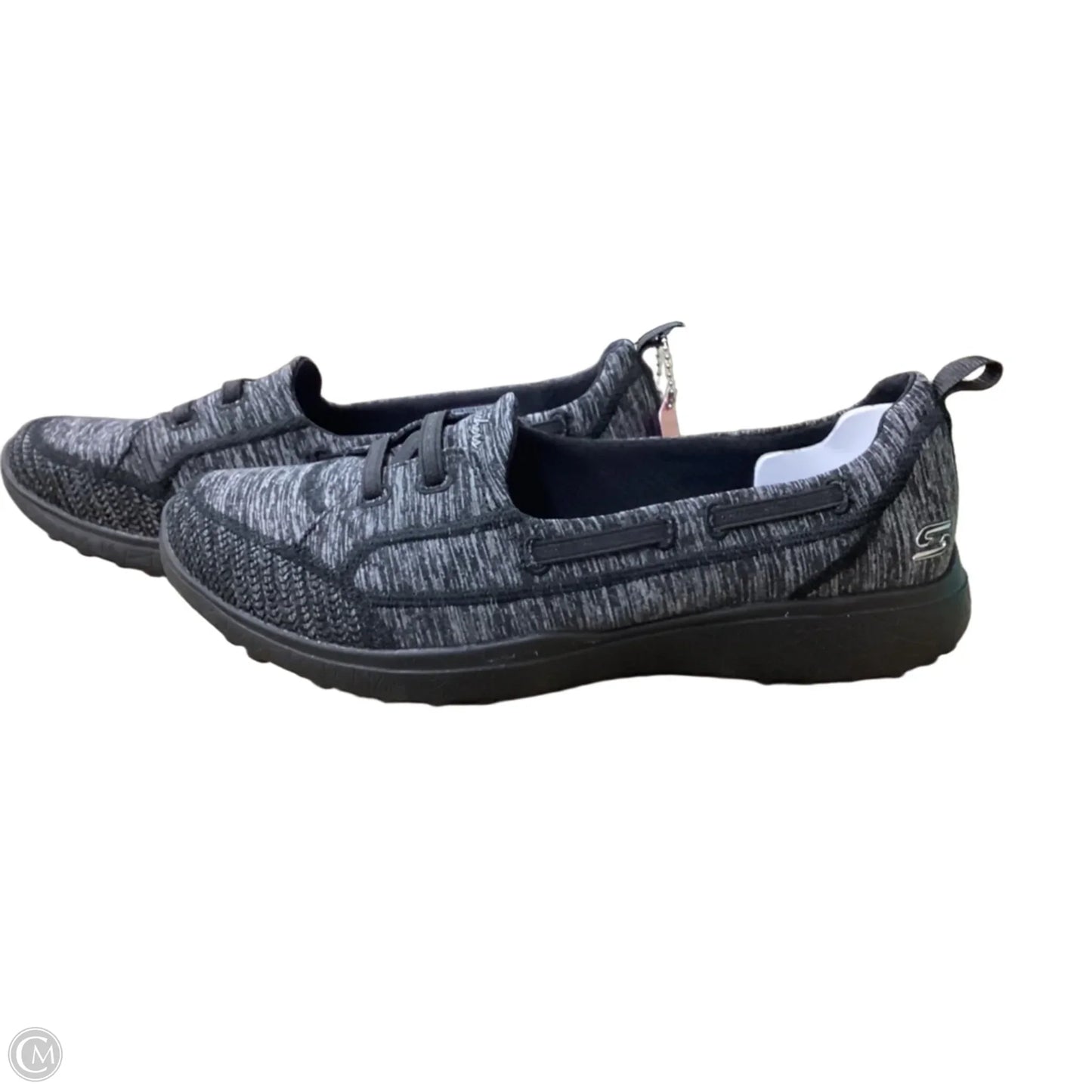Shoes Athletic By Skechers In Black & Grey, Size: 7.5