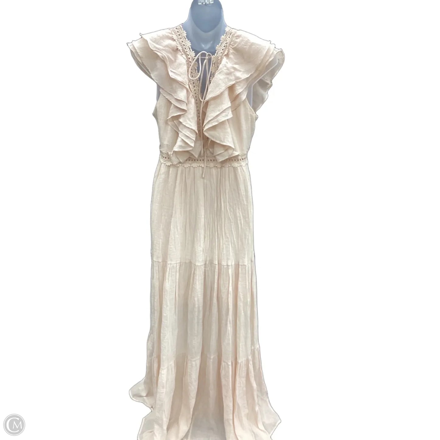 Dress Casual Maxi By Aura In Peach, Size: M