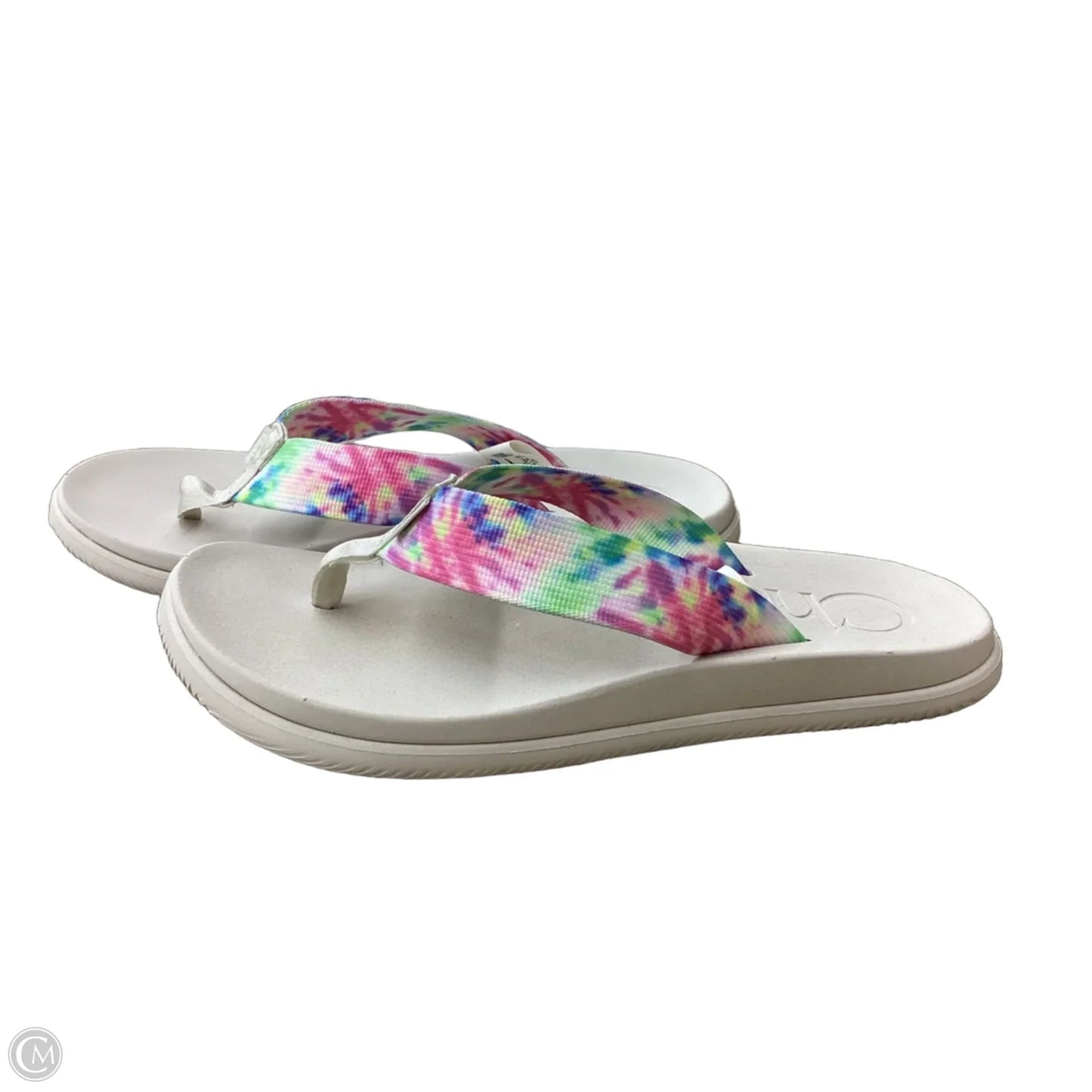 Sandals Flats By Crocs In Brown, Size: 8