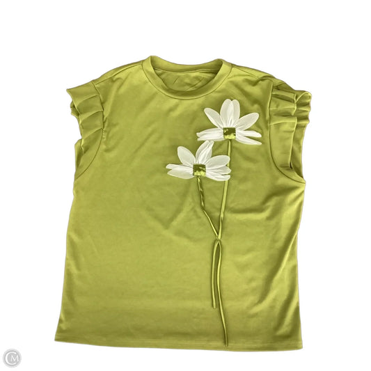 Top Short Sleeve By Shein In Green, Size: Xl