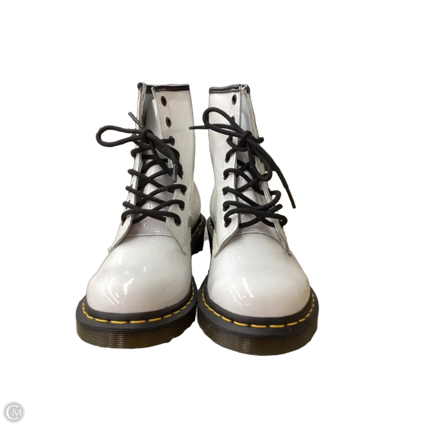 Boots Combat By Dr Martens In White, Size: 8