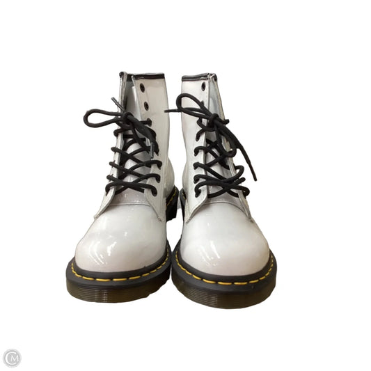 Boots Combat By Dr Martens In White, Size: 8