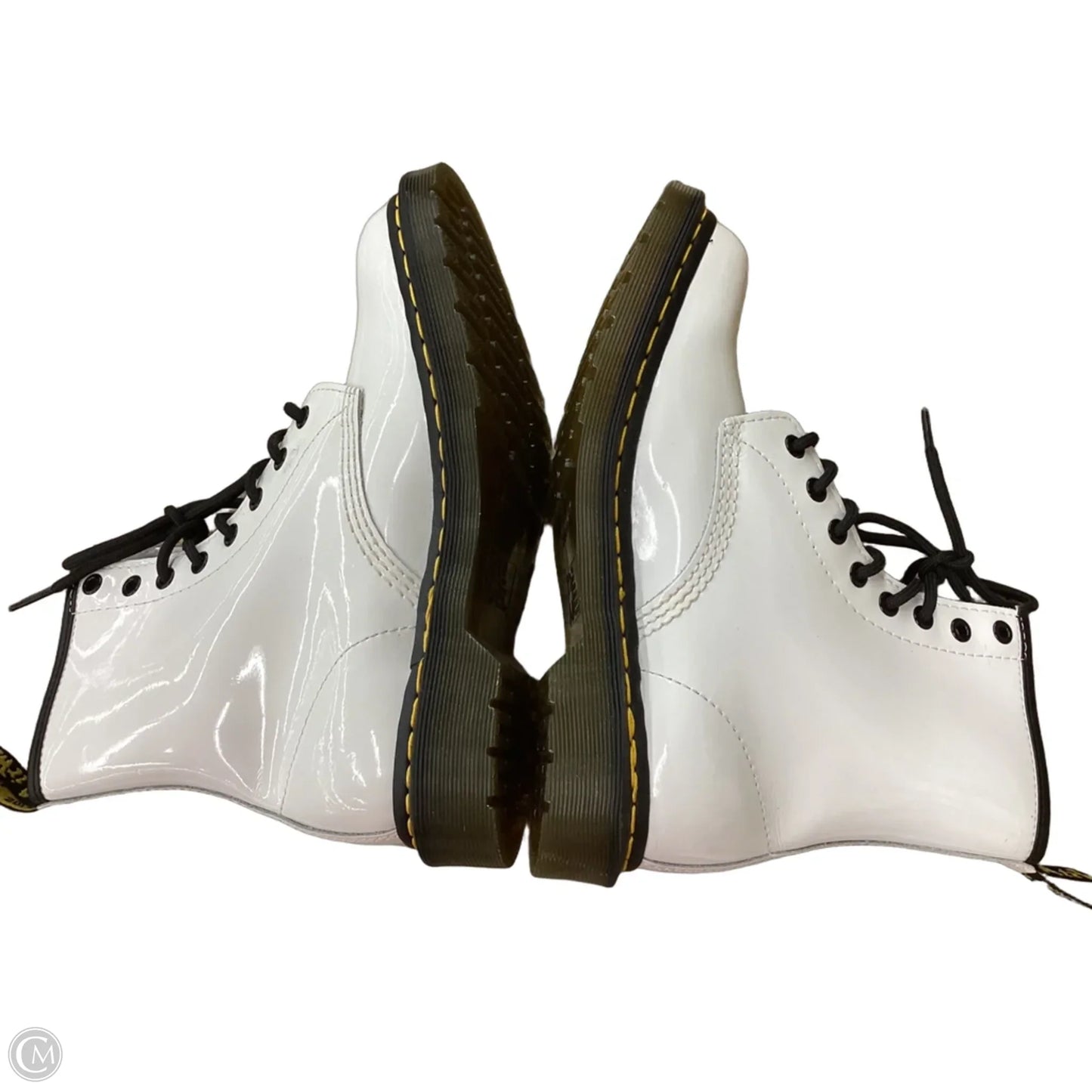 Boots Combat By Dr Martens In White, Size: 8