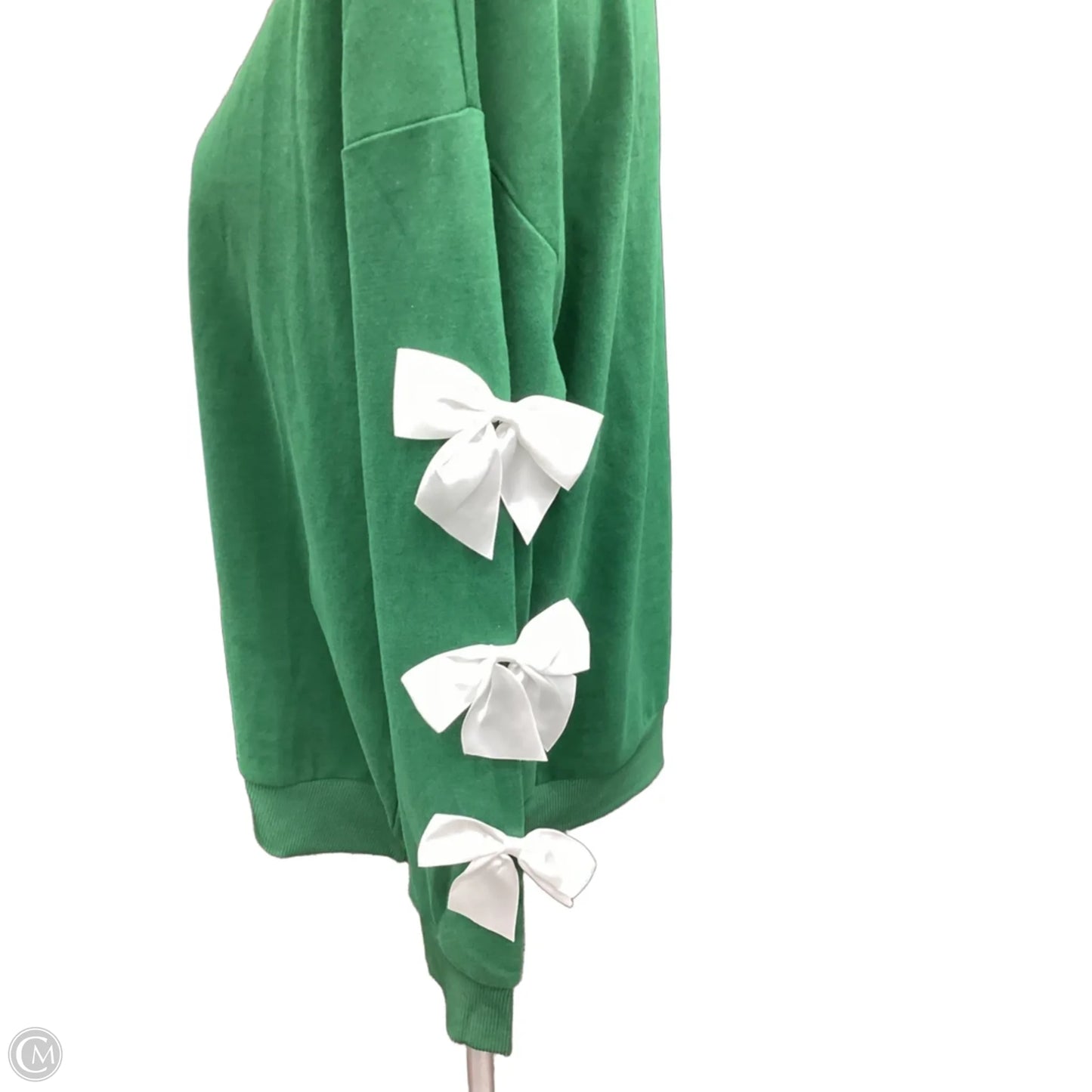 Sweatshirt Crewneck By Jess Lea In Green, Size: M