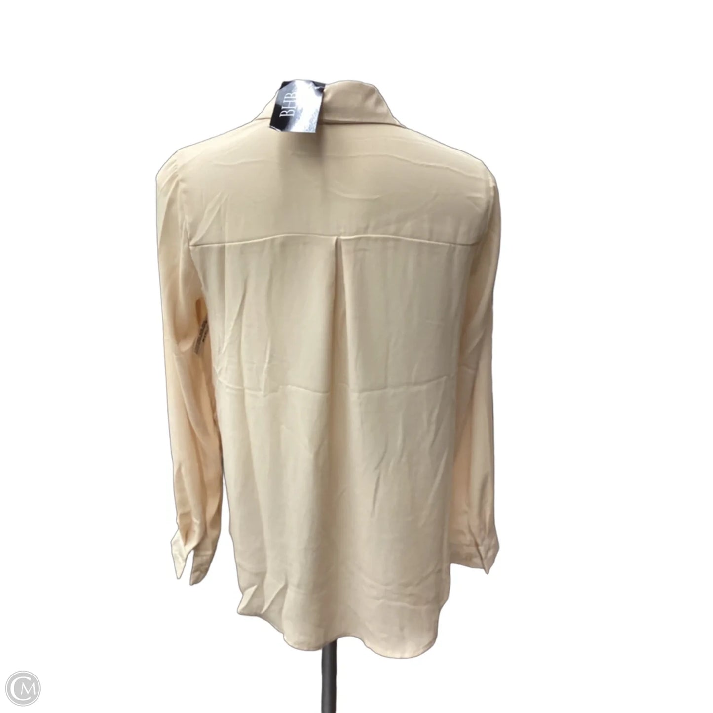 Blouse Long Sleeve By Timing In Gold, Size: M