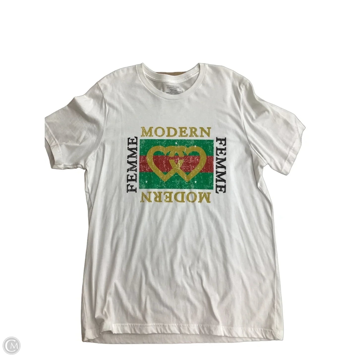 Top Short Sleeve Basic By Clothes Mentor In White, Size: Xl