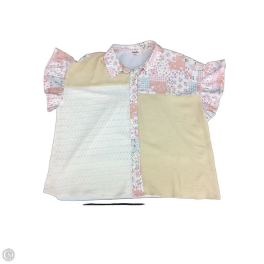 Top Short Sleeve By Haptics In Multi-colored, Size: 2x