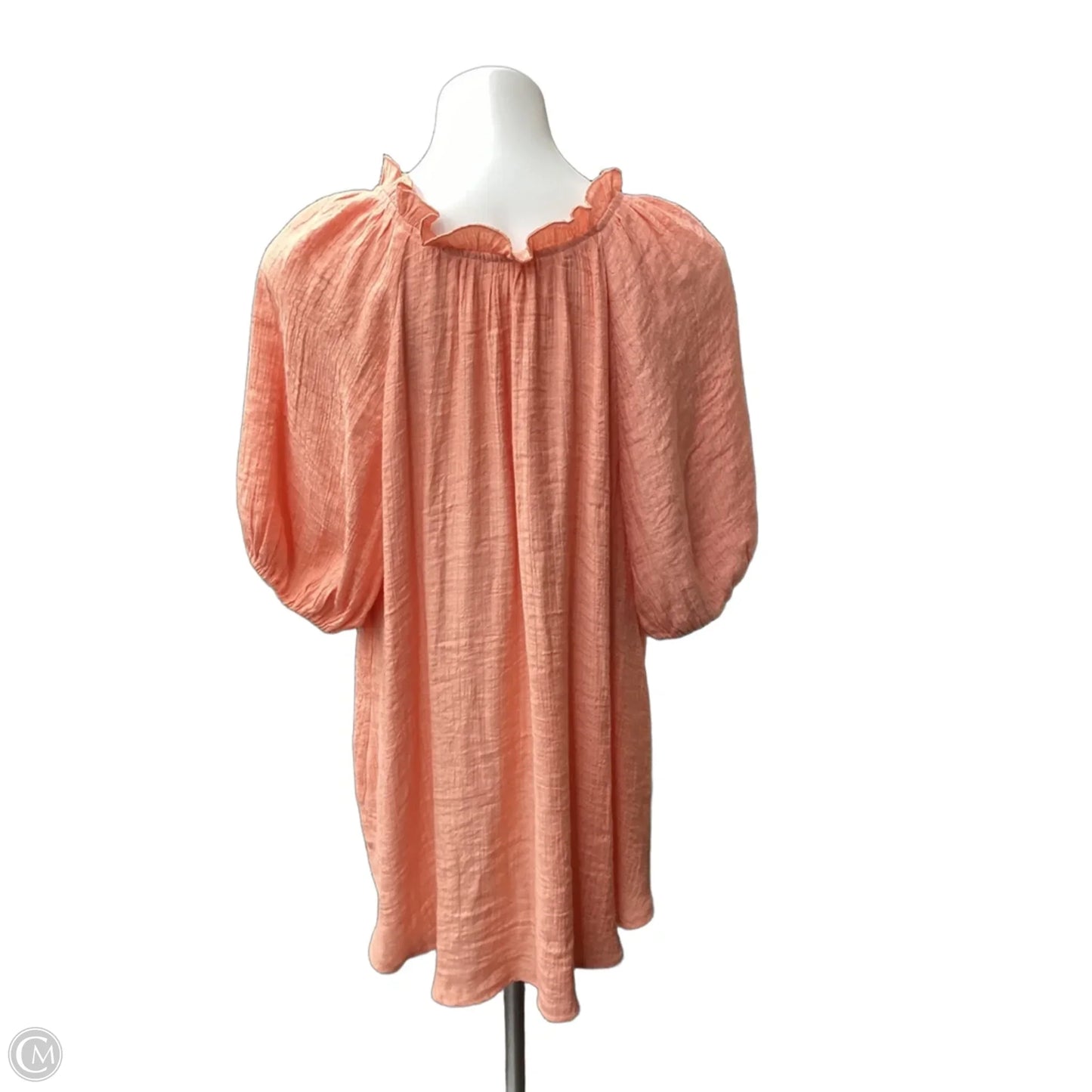 Top Short Sleeve By Blu Pepper In Orange, Size: 2x