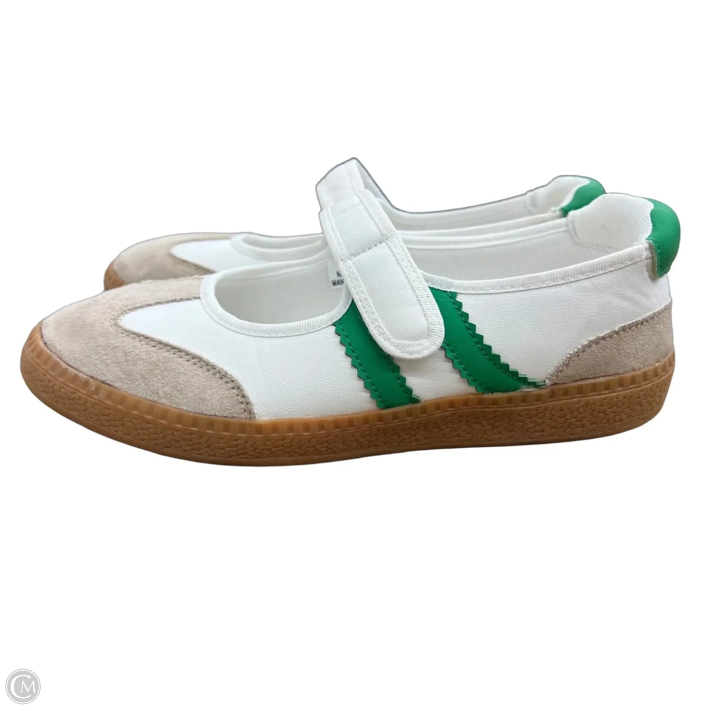 Shoes Sneakers By Corkys In Green & White, Size: 11