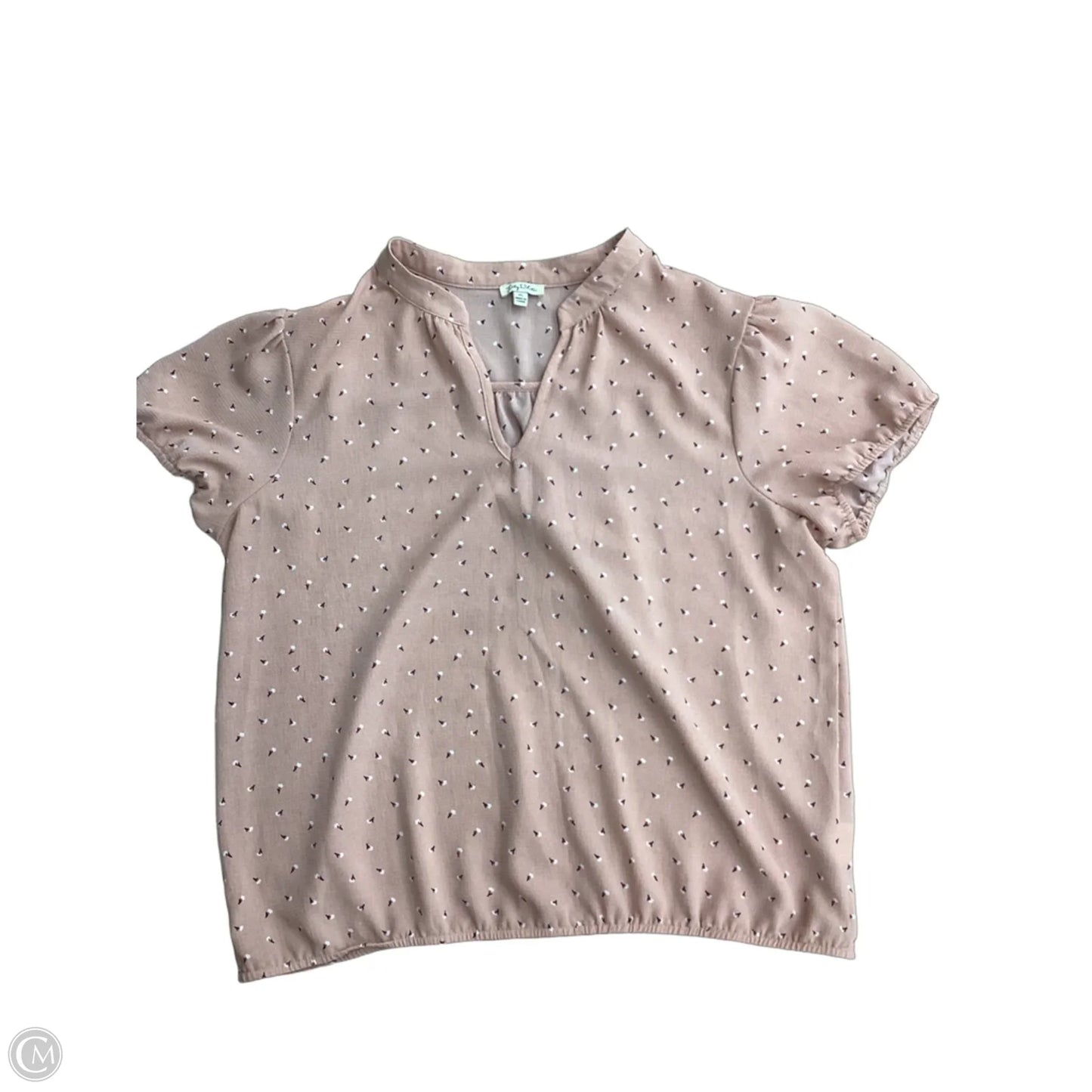 Blouse Short Sleeve By Lily White In Pink, Size: Xl
