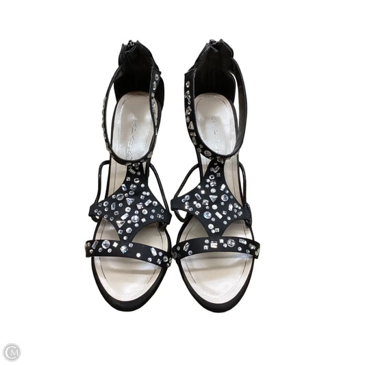 Sandals Heels Stiletto By Cmc In Black, Size: 9
