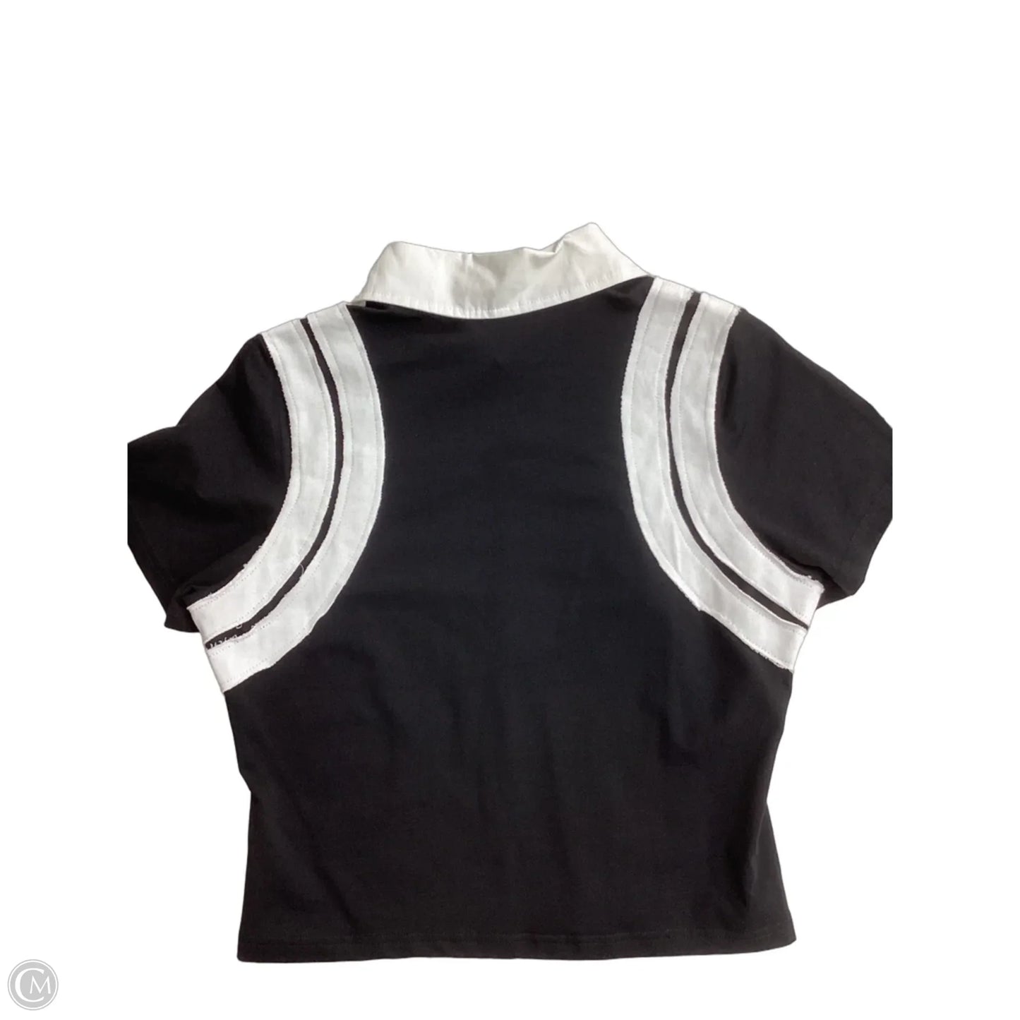 Top Short Sleeve Basic By Heyson In Black & White, Size: L