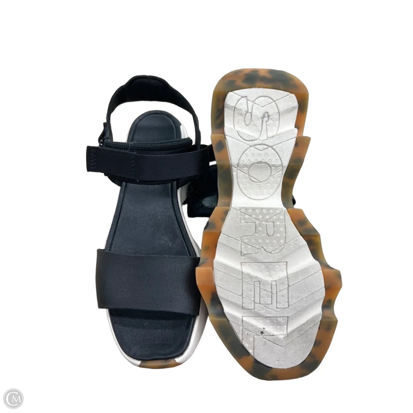 Sandals Heels Platform By Sorel In Black, Size: 7