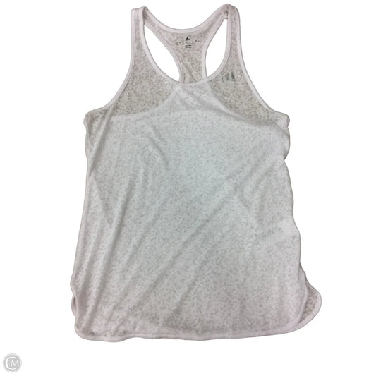 Athletic Tank Top By Adidas In White, Size: M
