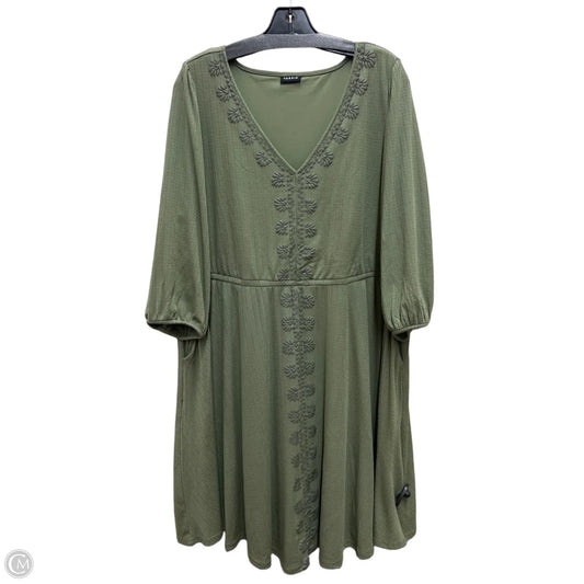 Dress Casual Midi By Torrid In Green, Size: 3x