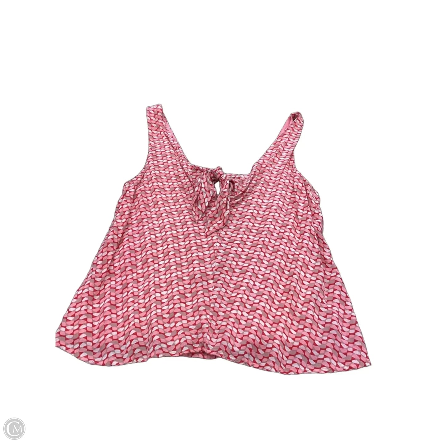 Blouse Sleeveless By Maeve In Pink & Red, Size: S