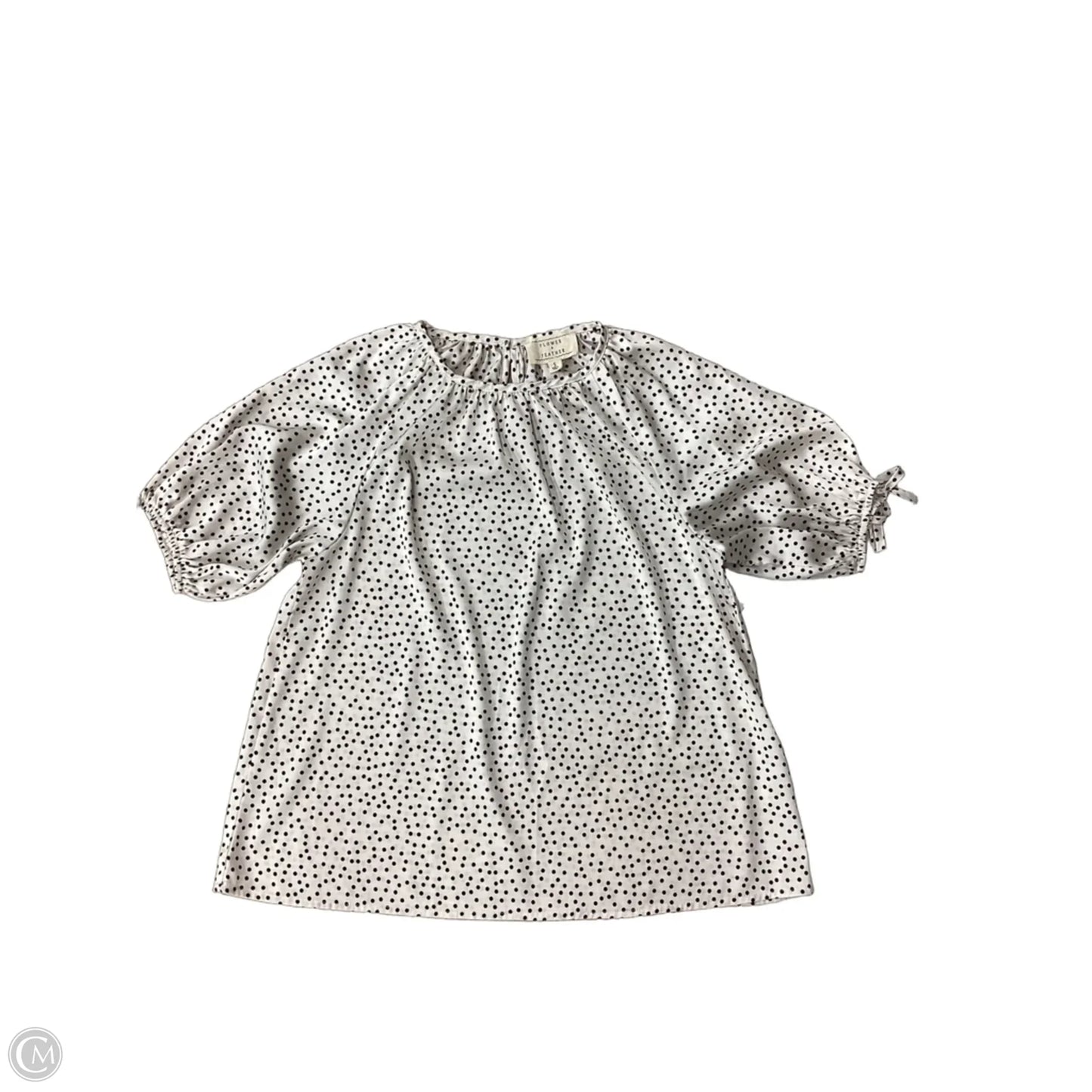 Blouse Short Sleeve By Clothes Mentor In Polkadot Pattern, Size: S