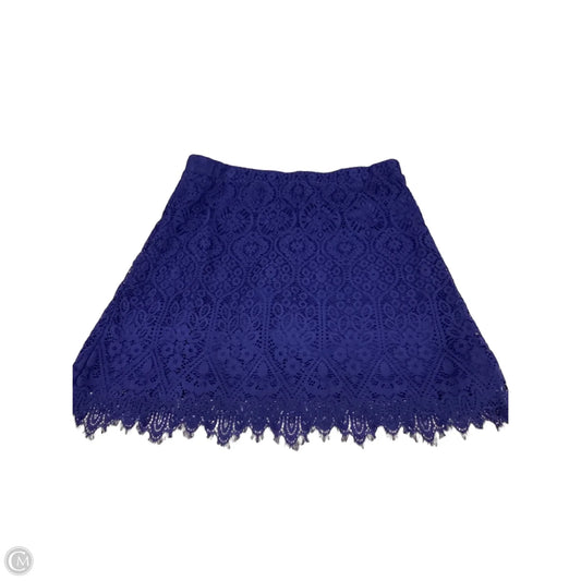 Skirt Mini & Short By Isaac Mizrahi Live Qvc In Navy, Size: 0