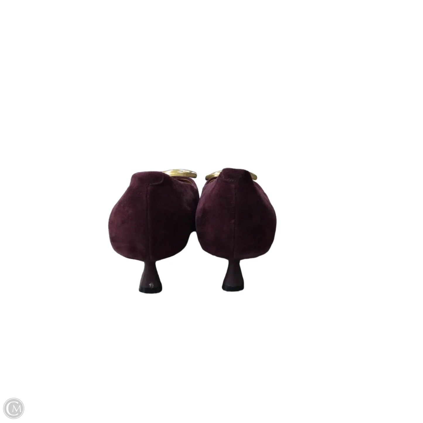 Shoes Heels Kitten By Nine West In Maroon, Size: 6