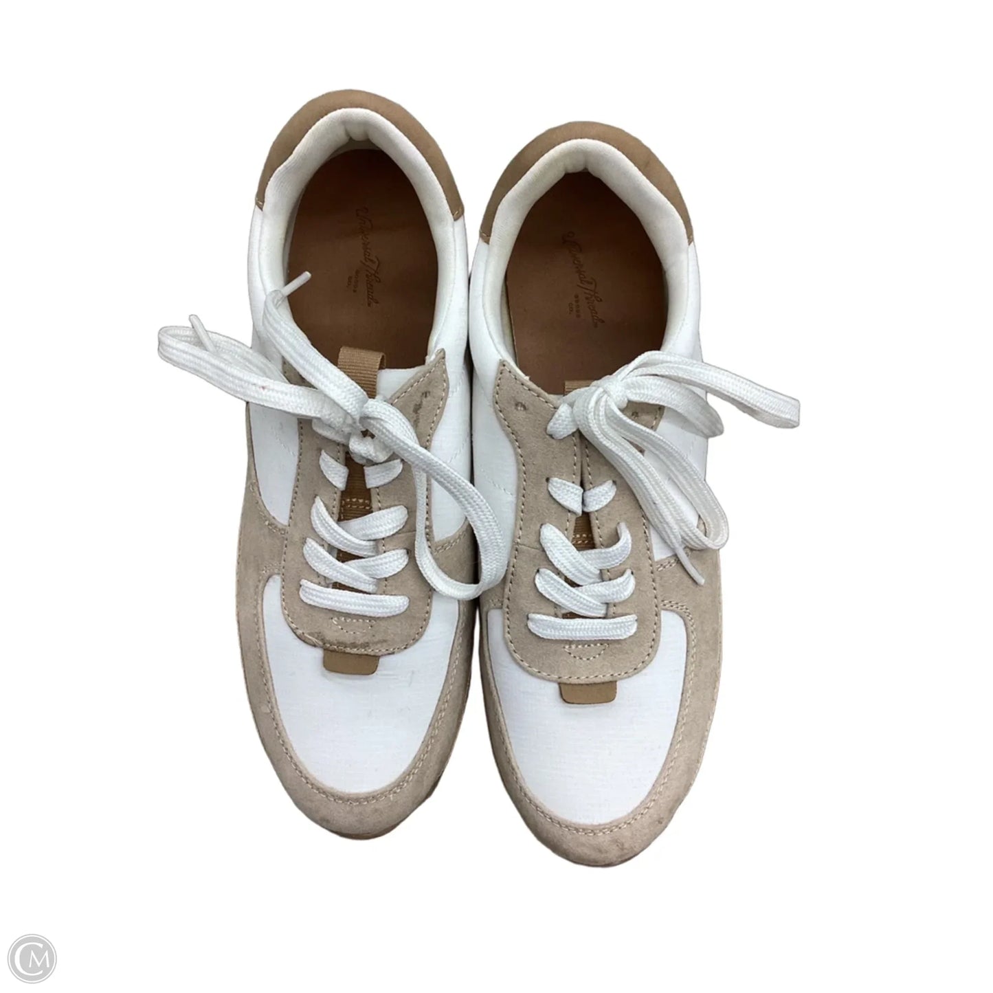 Shoes Sneakers By Universal Thread In Tan & White, Size: 8.5