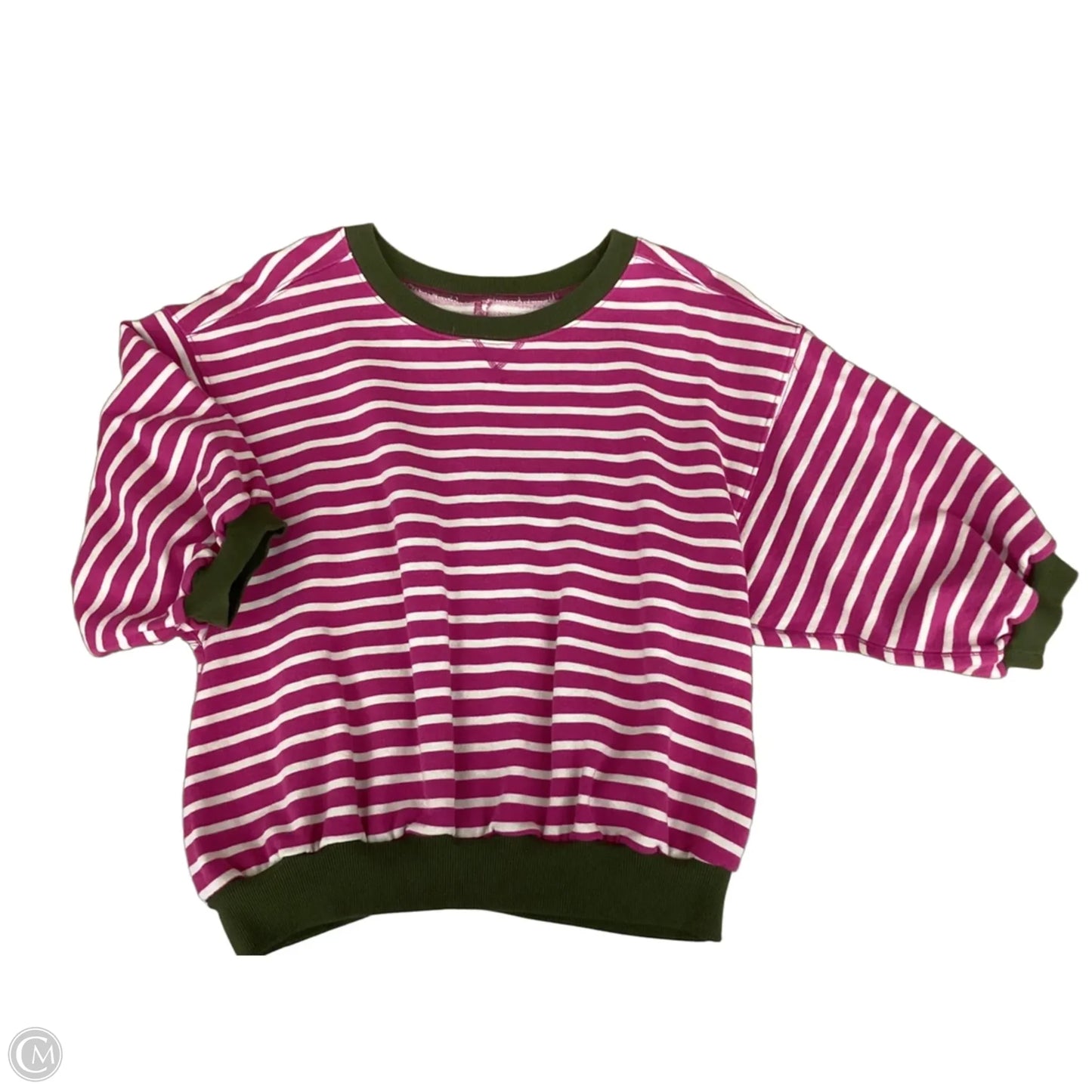 Top Short Sleeve By Pilcro In Striped Pattern, Size: S
