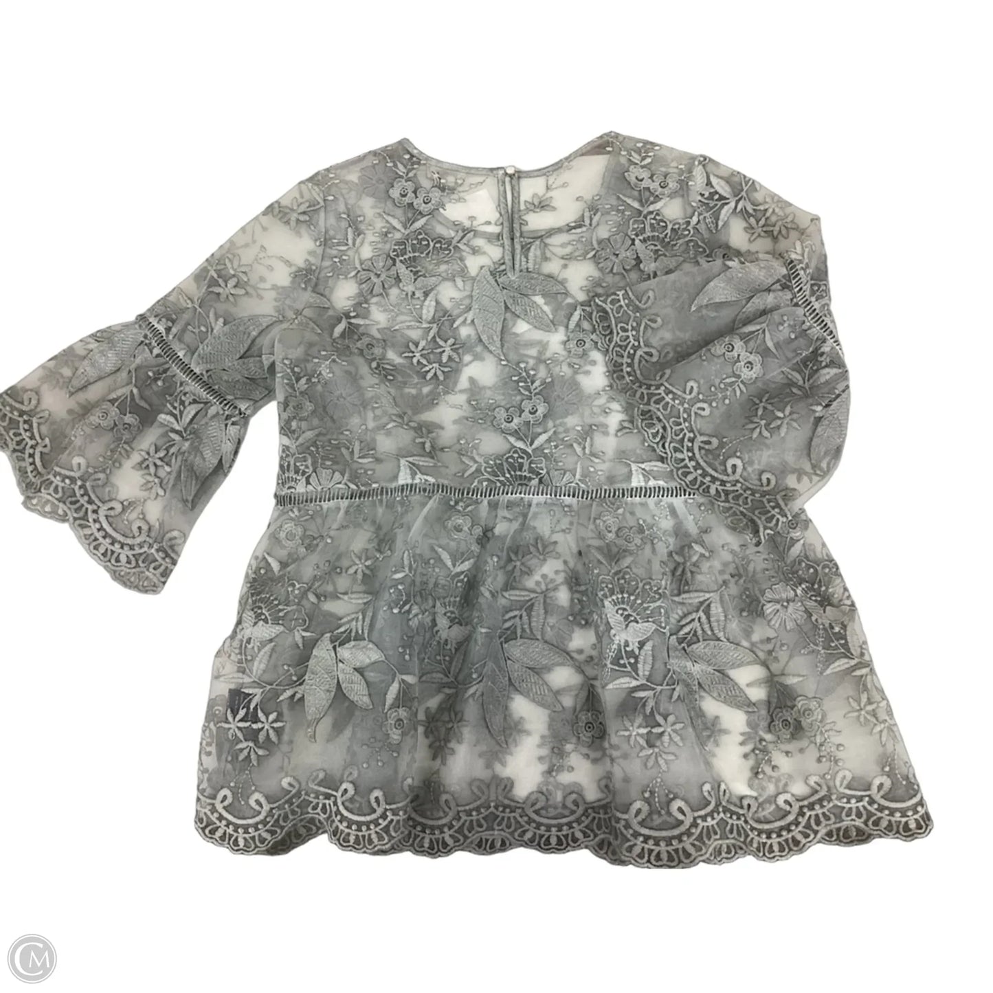 Blouse Short Sleeve By Pol In Green, Size: M