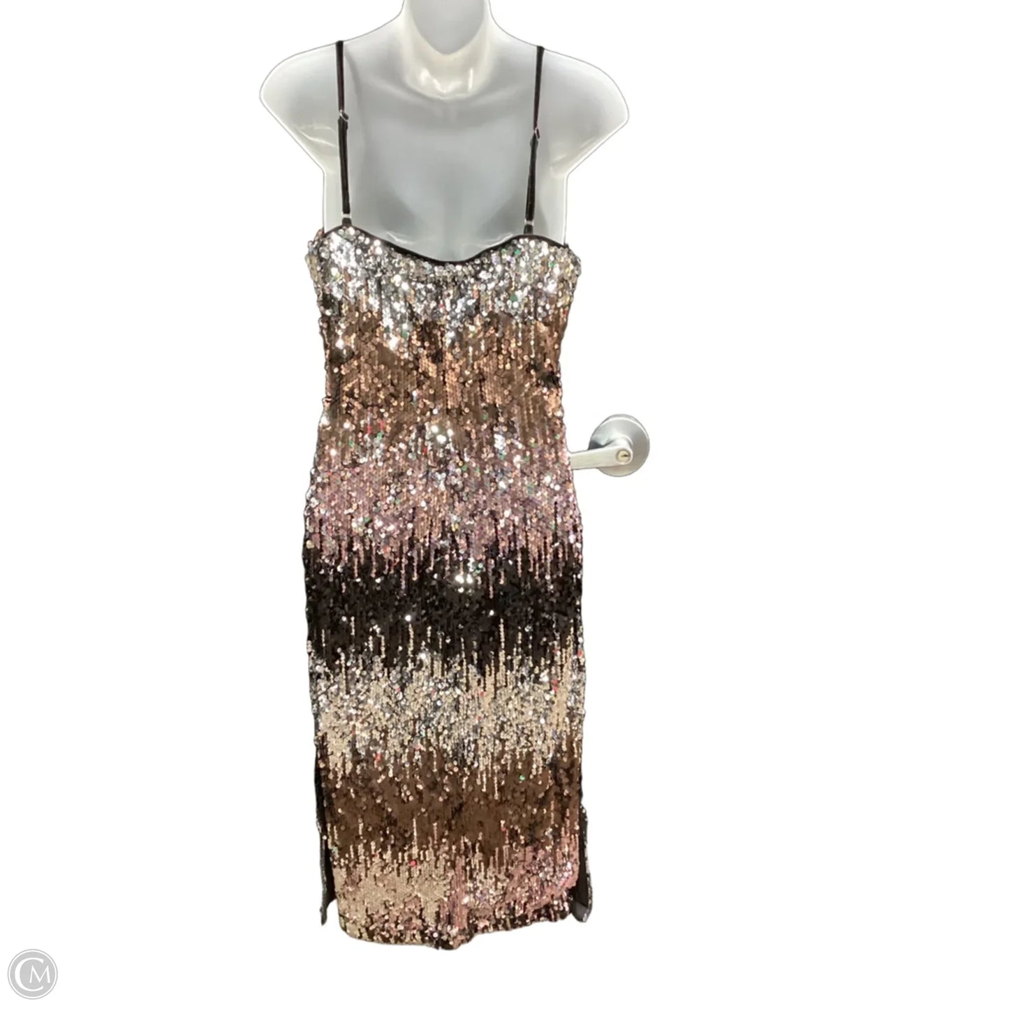 Dress Party Midi By Clothes Mentor In Ombre Print, Size: S
