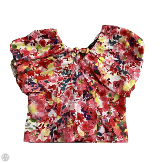 Blouse Short Sleeve By Marc New York In Red, Size: S
