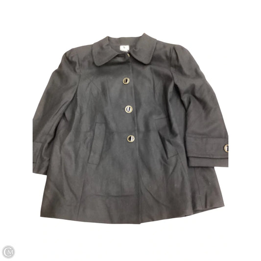 Coat Peacoat By Worthington In Black, Size: Xl