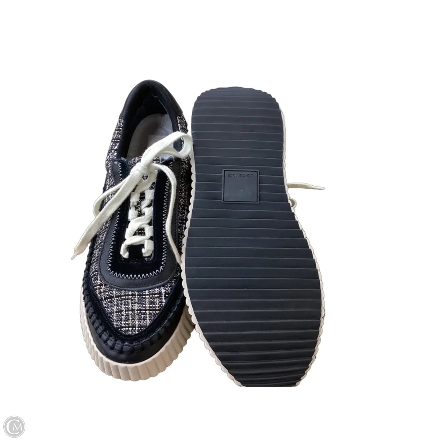 Shoes Sneakers By Dolce Vita In Black & Tan, Size: 8.5