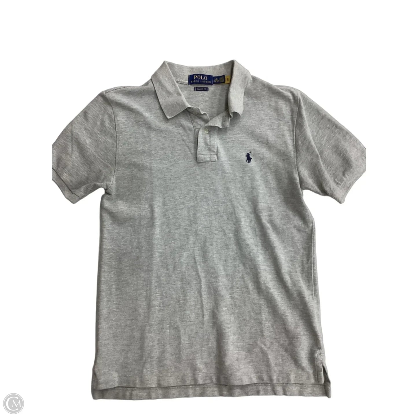 Top Short Sleeve By Polo Ralph Lauren In Grey, Size: L
