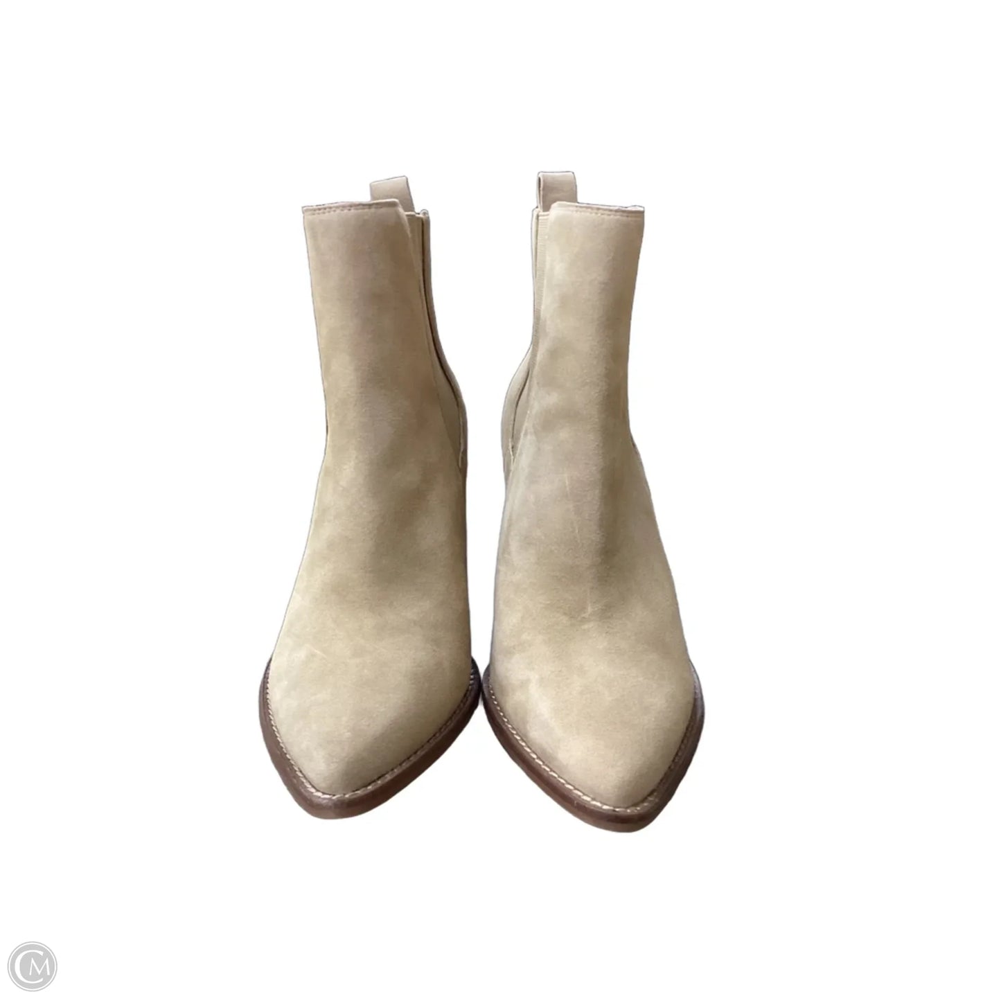 Boots Mid-calf Heels By Vince Camuto In Tan, Size: 10