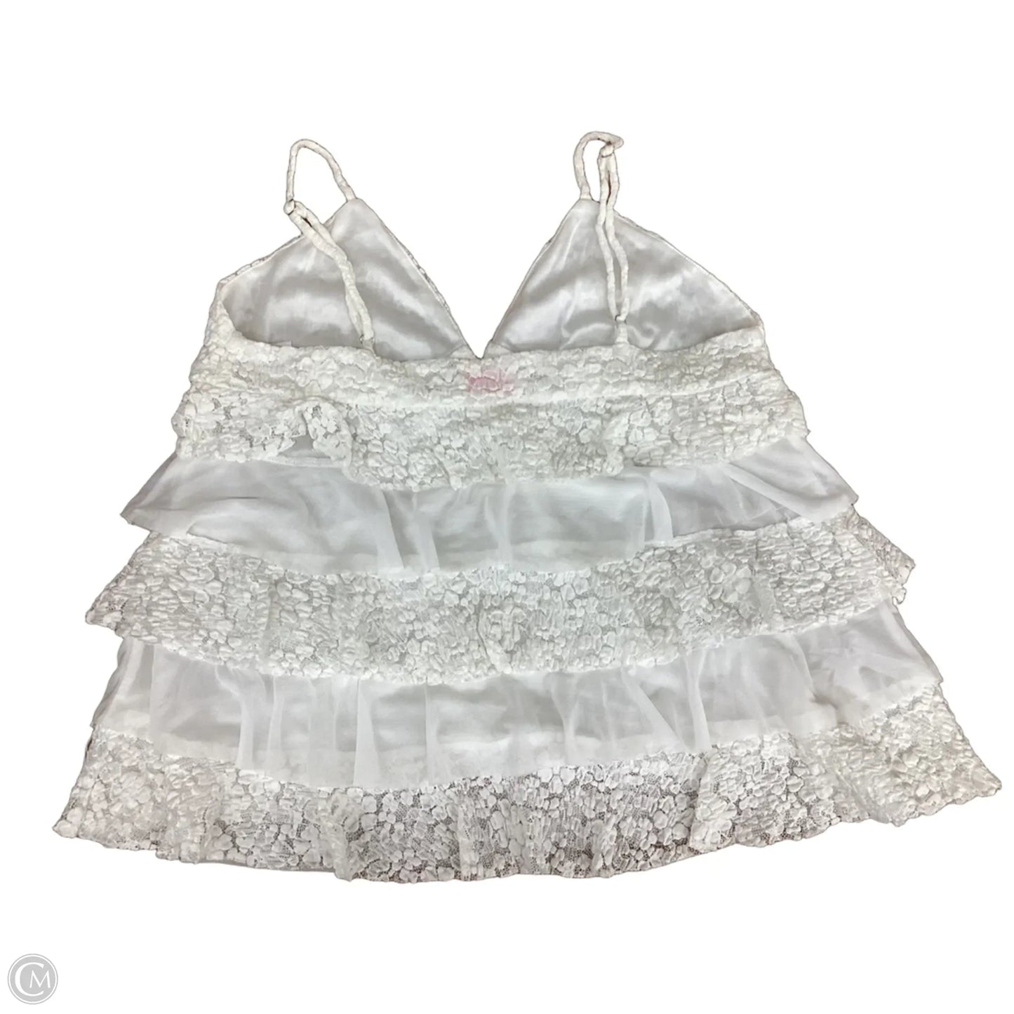 Top Sleeveless By Pink Lily In White, Size: L