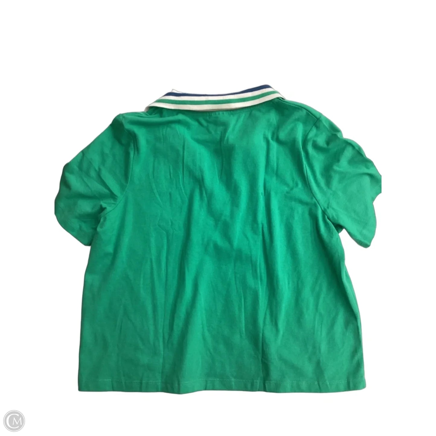 Top Short Sleeve By Crane In Green, Size: L