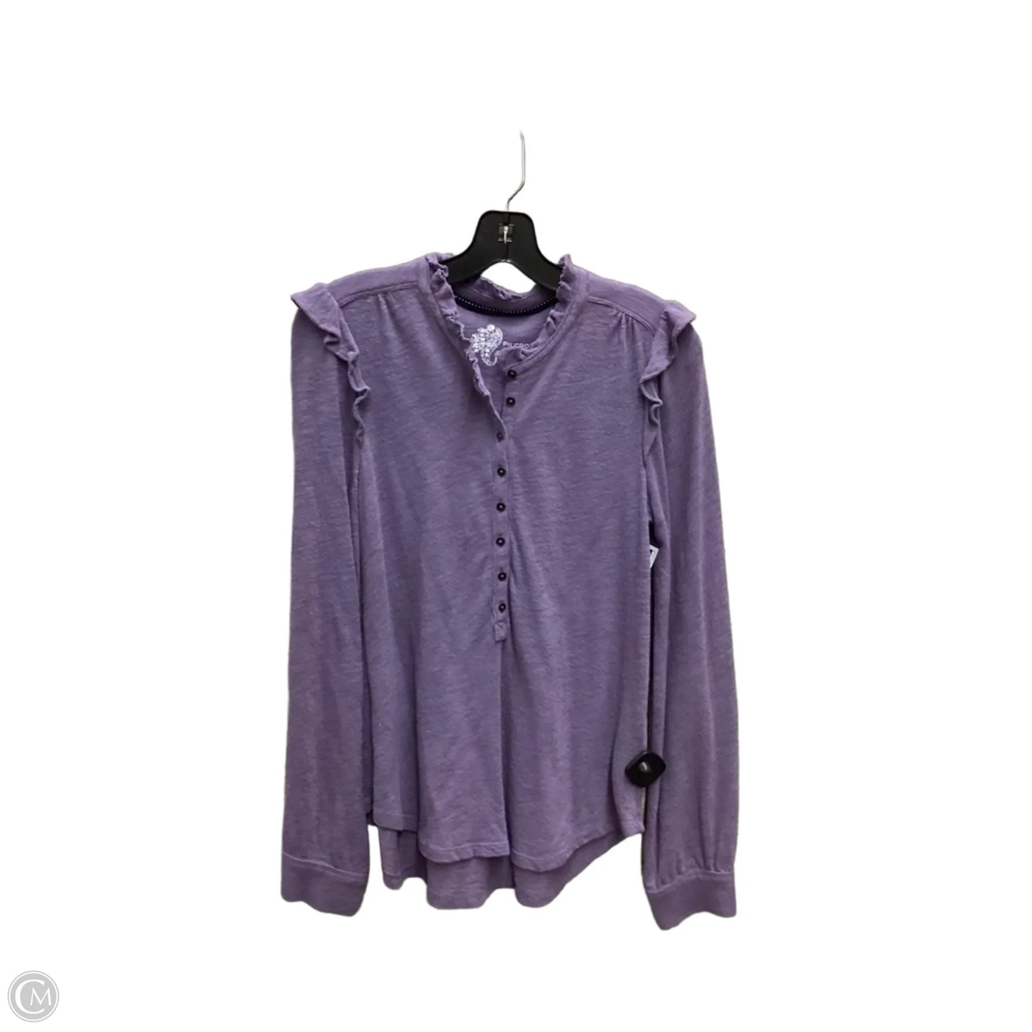 Top Long Sleeve By Pilcro In Purple, Size: S
